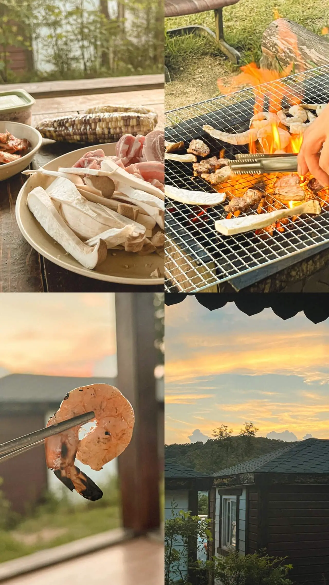 경주-한옥펜타운-저녁-바베큐-고기-냠