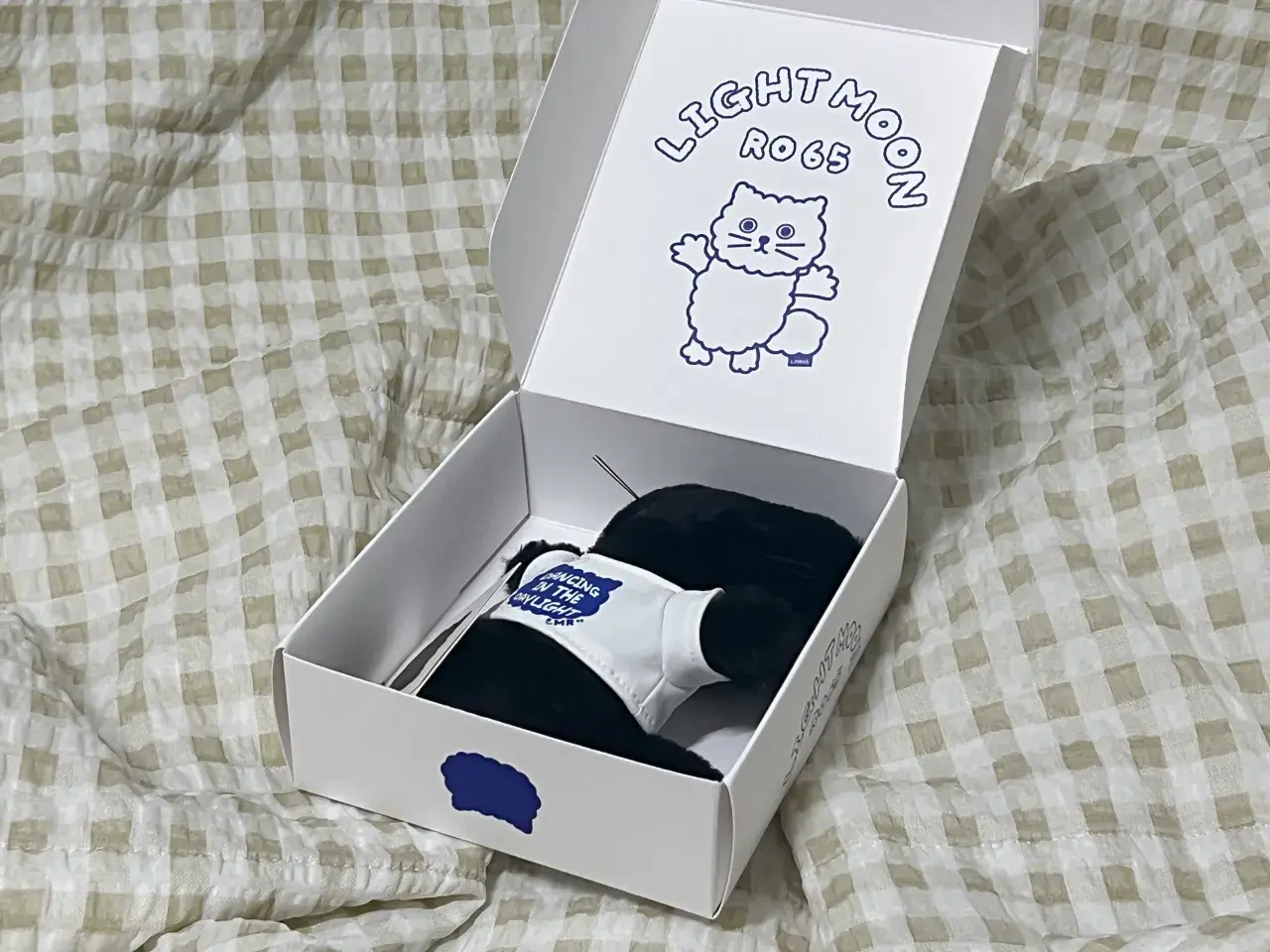 샹뇽이-고양이-키링-포장-박스-오픈