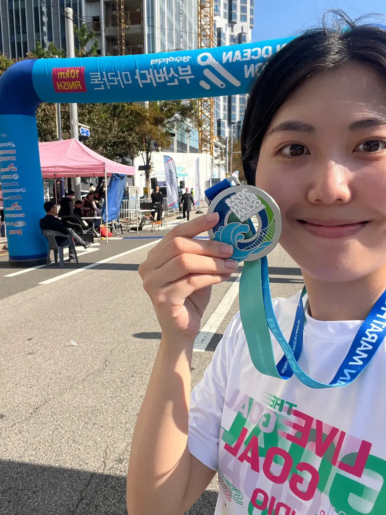 2023-부산바다마라톤-10km-완주-셀카